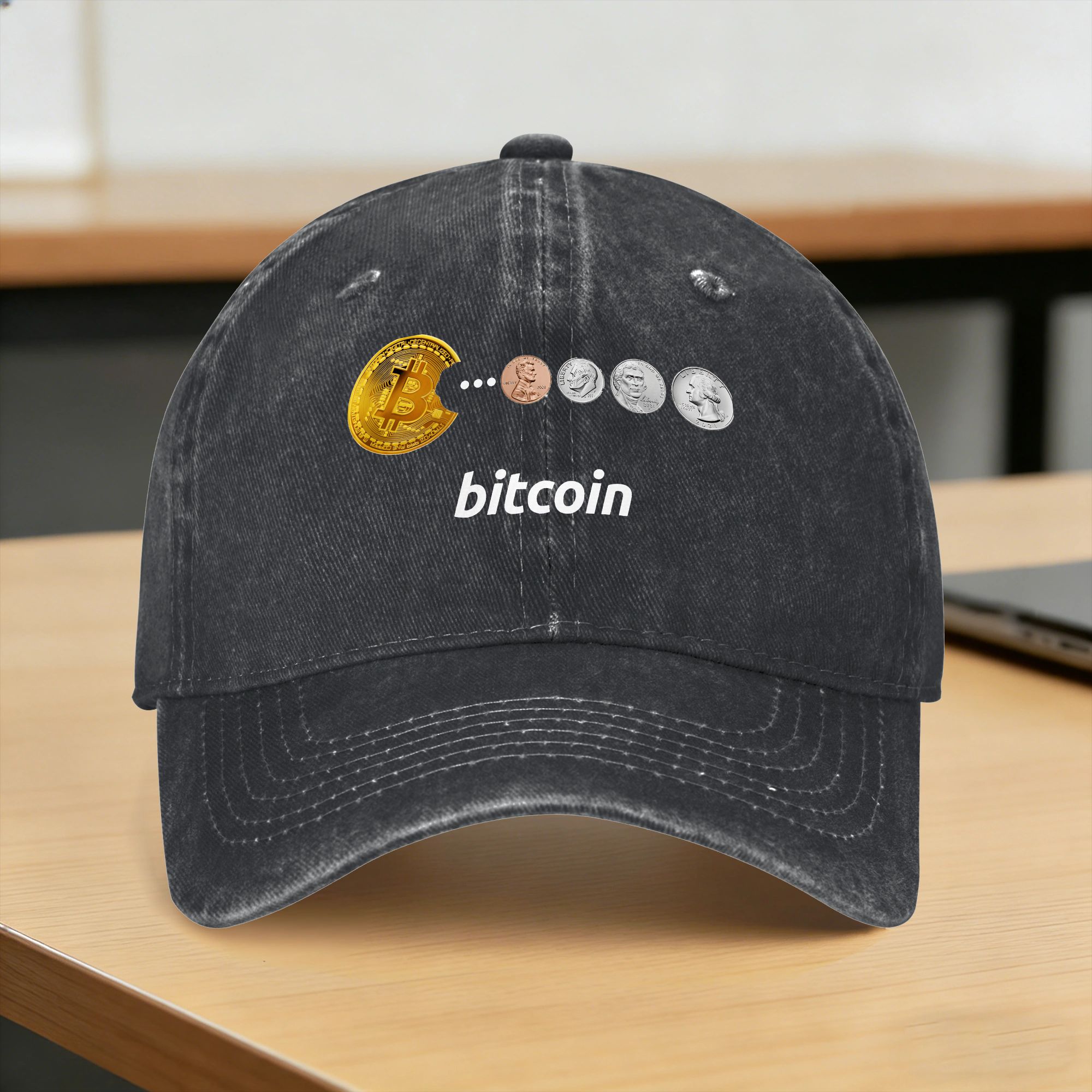 Outdoor Sport Ideas - ビットコインサンベースボールキャップ y2k クールユニセックスティーンズウォッシュドトラッカーハットドロップシッピングプリントアウトドアスポーツベースボールキャップギフトアイデア