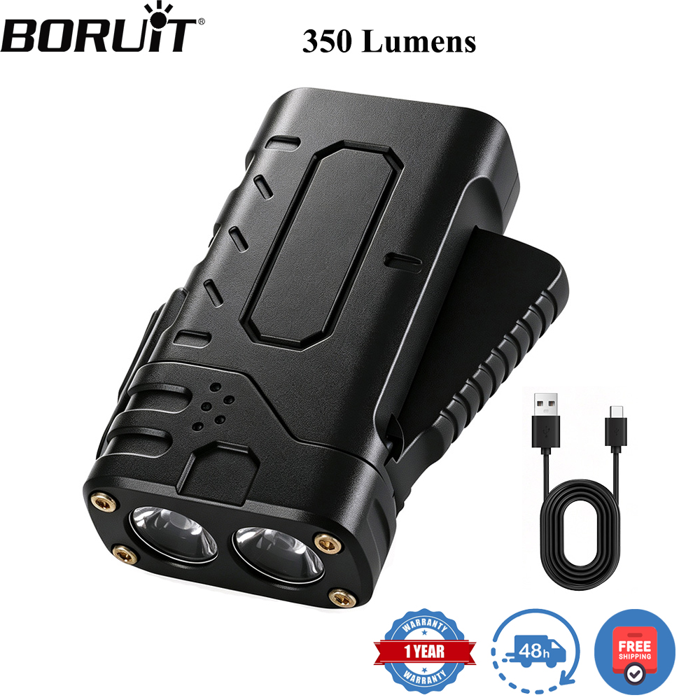 Outdoor Sport Lights - BORUIiT ハンドクランク EDC LED フラッシュライト Type-C