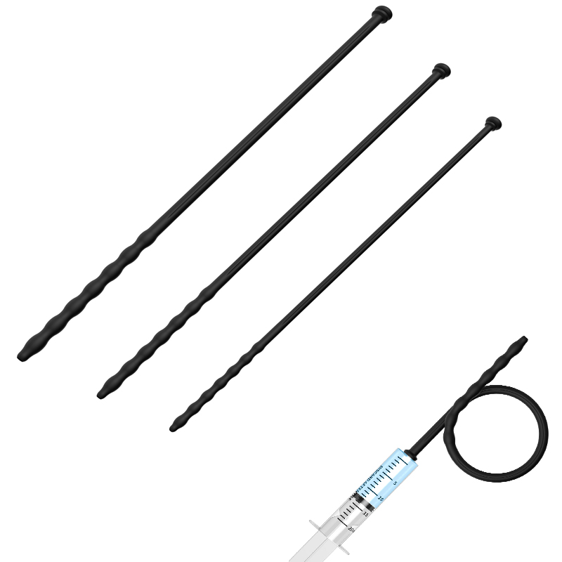 Lunge Line Horse - S/M/L 尿道カテーテル拡張器中空ブロッカー針注入ホースアイスティックペニス拡張器刺激器男性用セックスおもちゃ 18+
