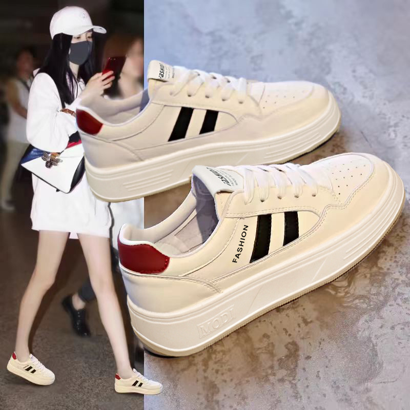 Outdoor Sports Shoes - レディーススポーツ身長アップスニーカー送料無料軽量通気性ホワイトプラットフォームウォーキングシューズ女性用日常アウトドア