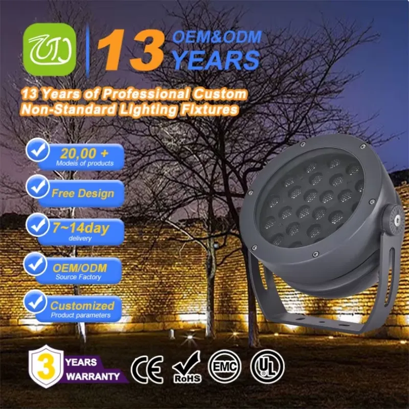 Outdoor Spotlight - LEDスポットライト特売 LED投光器 IP66防水 屋外スタジアム・庭園照明 OEM工場直輸出