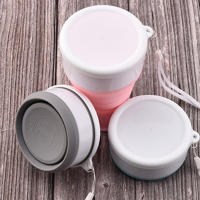 Outdoor Sport Glass Water Bottle - キャンプ用折りたたみ式シリコンカップ,ポータブル,伸縮式,屋外用,水用,200ml