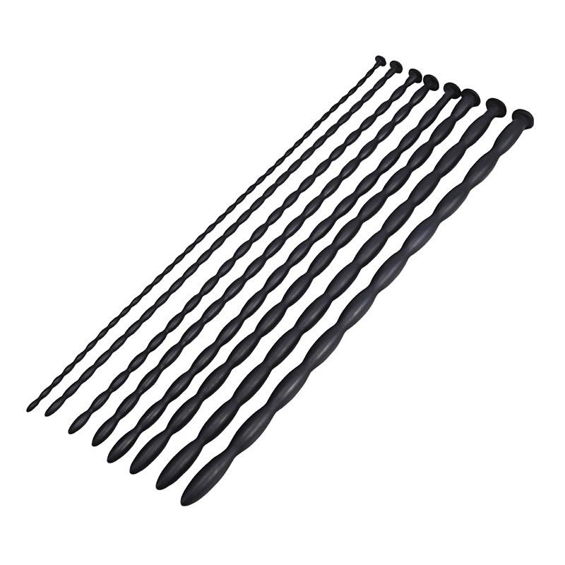 Lunge Line Horse - 4/8個入り ソフトシリコン尿道拡張器 ホースアイスティック ペニスロッド 男性用オナニー 遮断刺激器