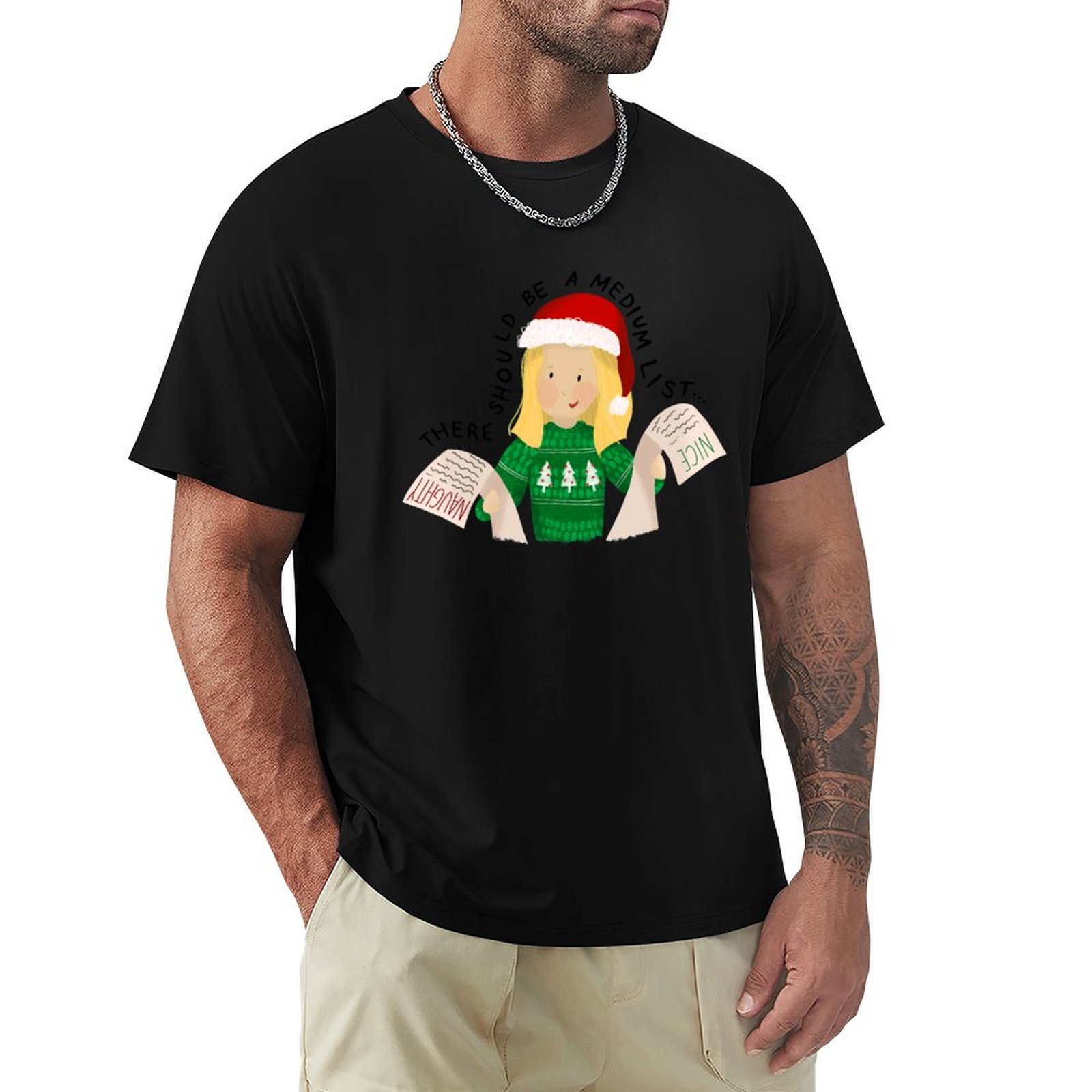 Outdoor Sports List - エレノアのミディアムリスト - ブラック ライティング Tシャツ 速乾性