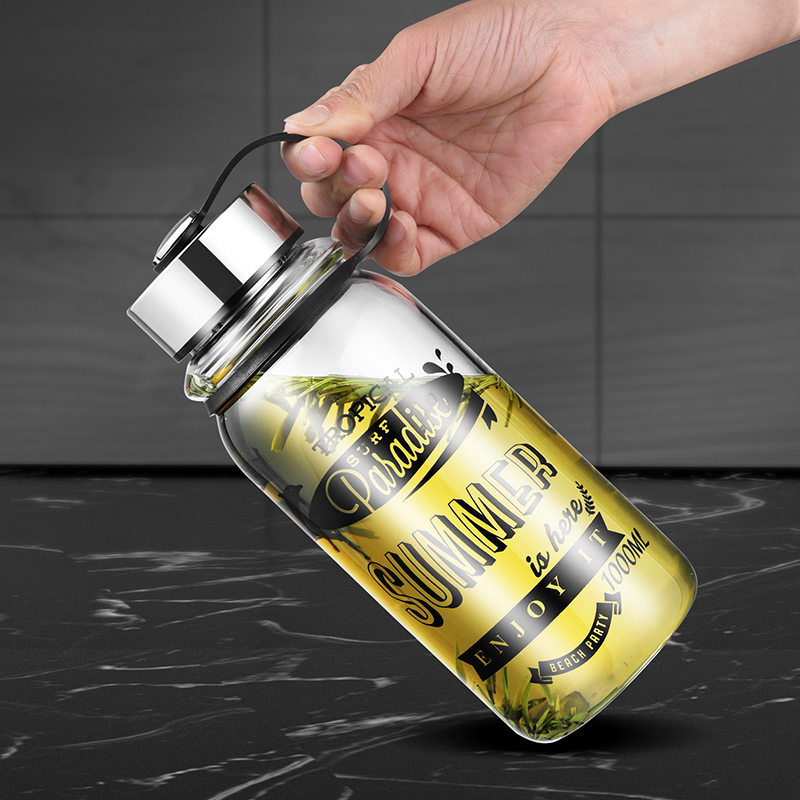 Gianxi-大容量のガラス製ウォーターボトル,ポータブル, - Outdoor Sport Glass Water Bottle のレビューと価格