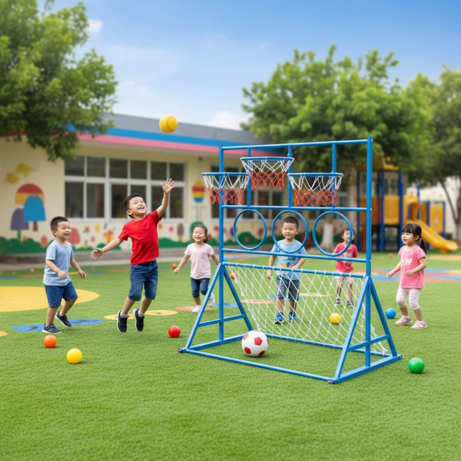 マルチスポーツゲームスタンド屋外子供用サッカーゴールスポーツ - Outdoor Sports Center のレビューと価格