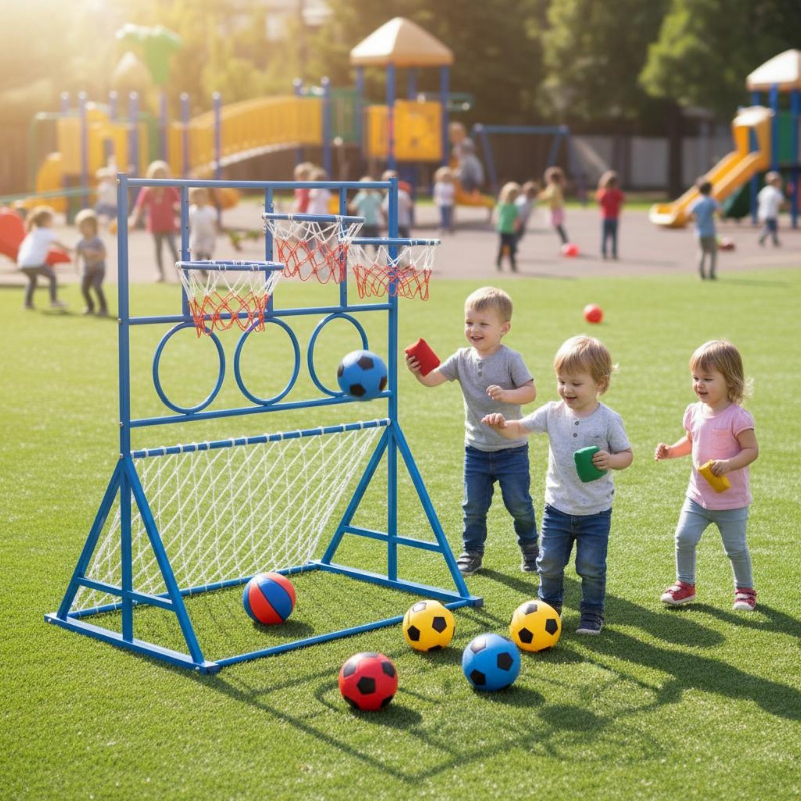 マルチスポーツゲームスタンド屋外子供用サッカーゴールスポーツ - Outdoor Sports Center のレビューと価格