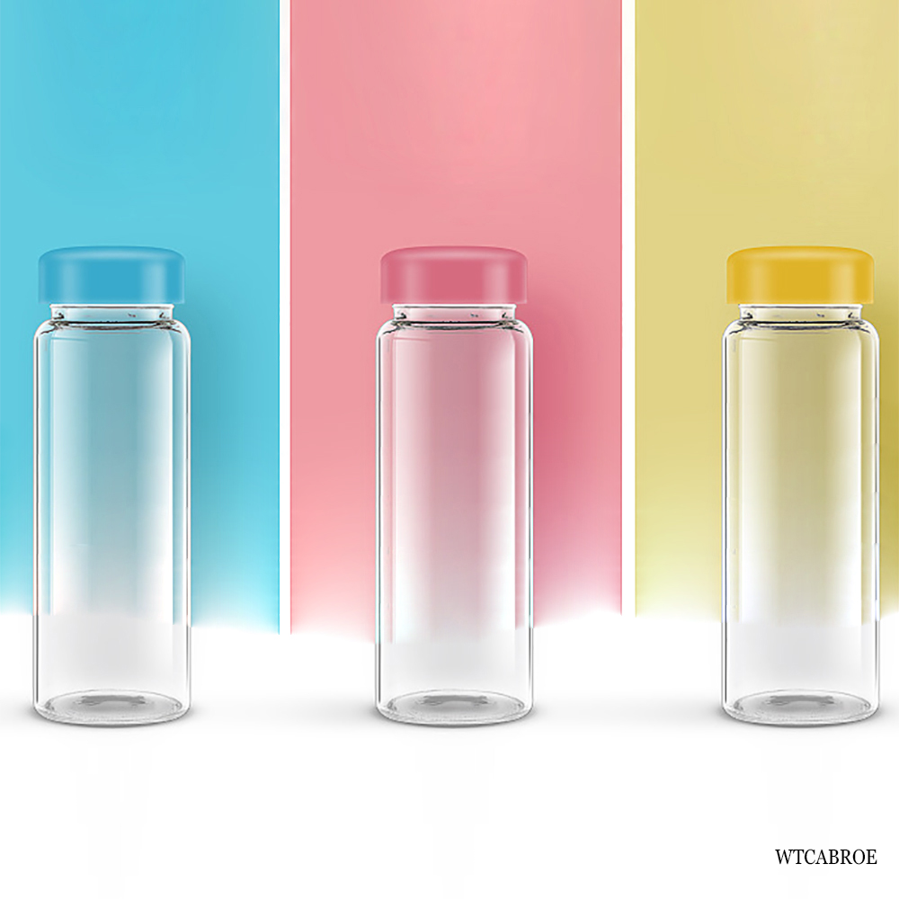 420ml子供用携帯ガラス製水筒、漏れ防止500ml、女性向 - Outdoor Sport Glass Water Bottle のレビューと価格