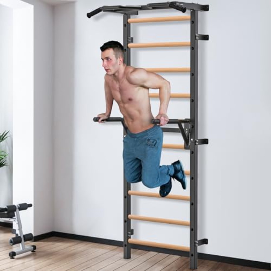壁掛け体操用ストールバー 2x2 スウェーデンラダー 1穴付 - Gymnastic Bar Home のレビューと価格