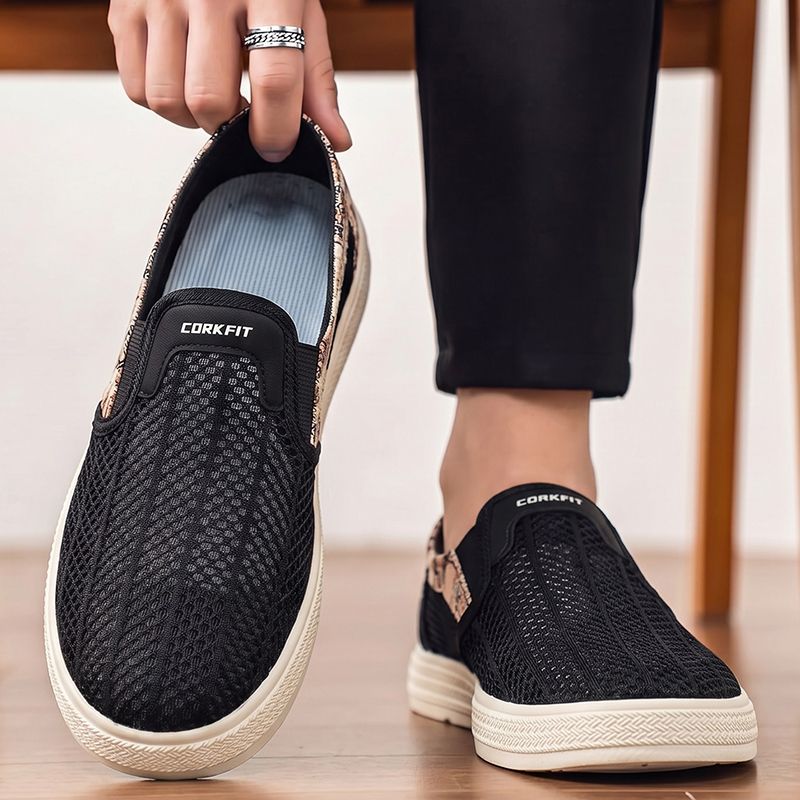 夏のメンズ穴あきメッシュスリッパ、通気性のあるアウトドアスポ - Outdoor Sports Shoes のレビューと価格
