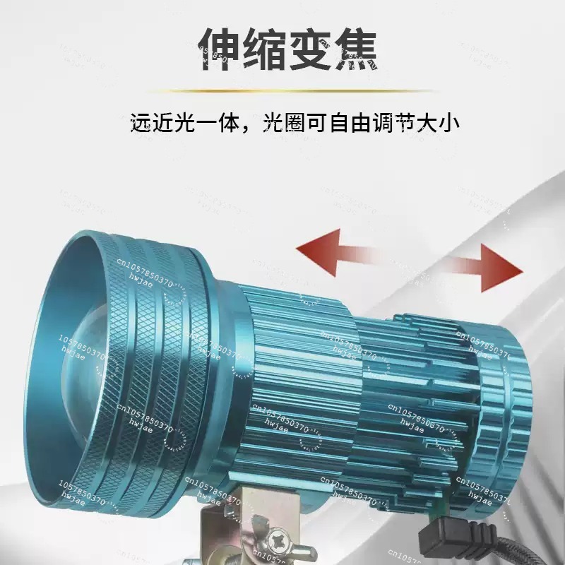 ズーム可能な伸縮式スポットライト、長距離明るい照明ランプ、夜 - Outdoor Spotlight のレビューと価格