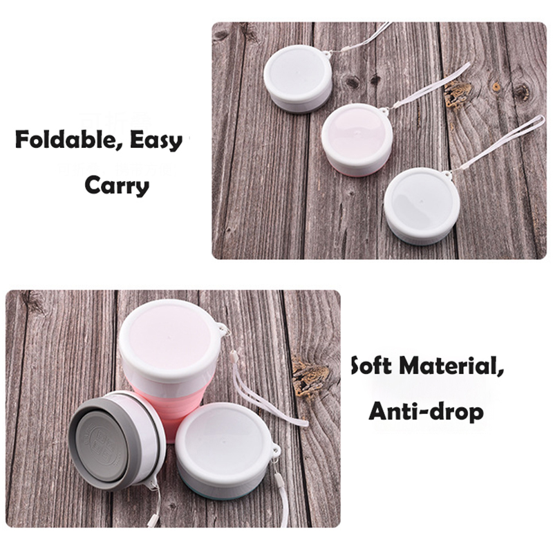 キャンプ用折りたたみ式シリコンカップ,ポータブル,伸縮式,屋 - Outdoor Sport Glass Water Bottle のレビューと価格