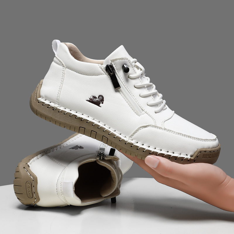 女性用スニーカー手作りレザーカジュアルシューズアウトドアソフ - Outdoor Sports Shoes のレビューと価格
