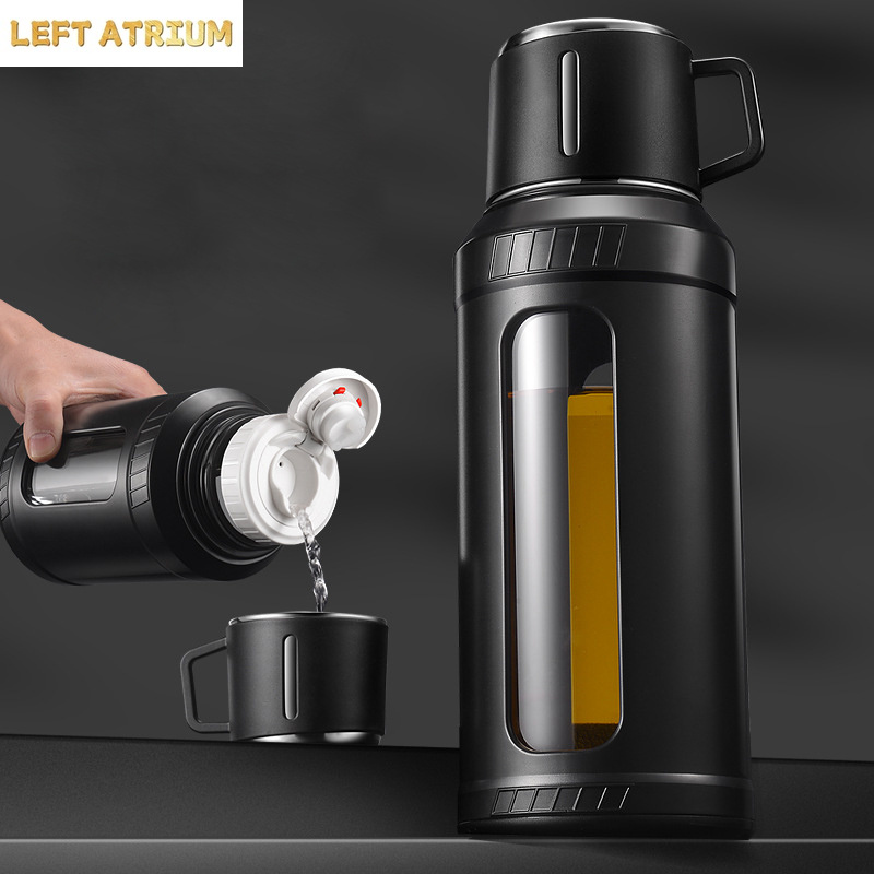 大容量2Lガラス製ウォーターボトル、ストレーナー・インフュー - Outdoor Sport Glass Water Bottle のレビューと価格