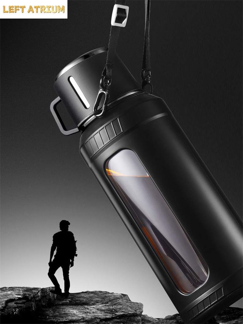 大容量2Lガラス製ウォーターボトル、ストレーナー・インフュー - Outdoor Sport Glass Water Bottle のレビューと価格